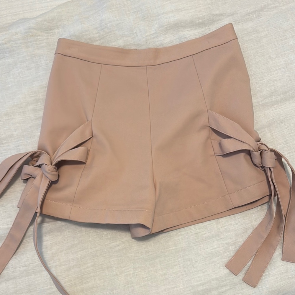 Alexis Blush Women's Shorts with Bow Detail